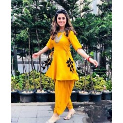Dhoti salwar with frock suit on sale